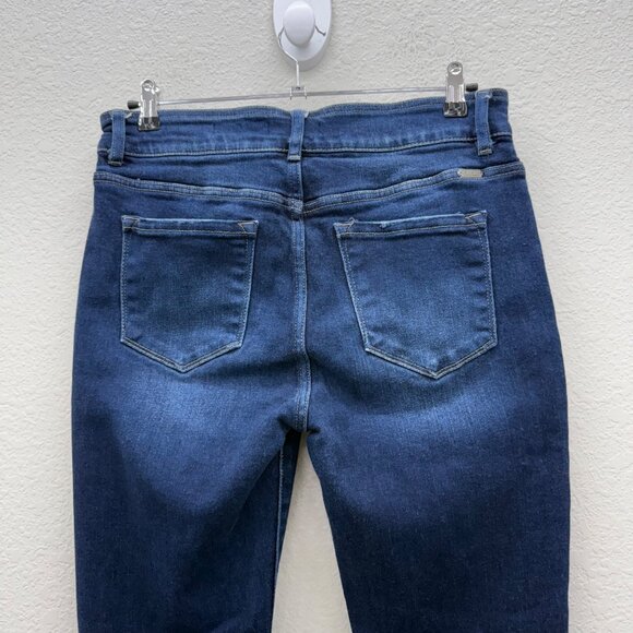 KanCan High Rise Ankle Skinny Button Fly Stretch Denim Blue Jeans Womens size 30 - Picture 7 of 12